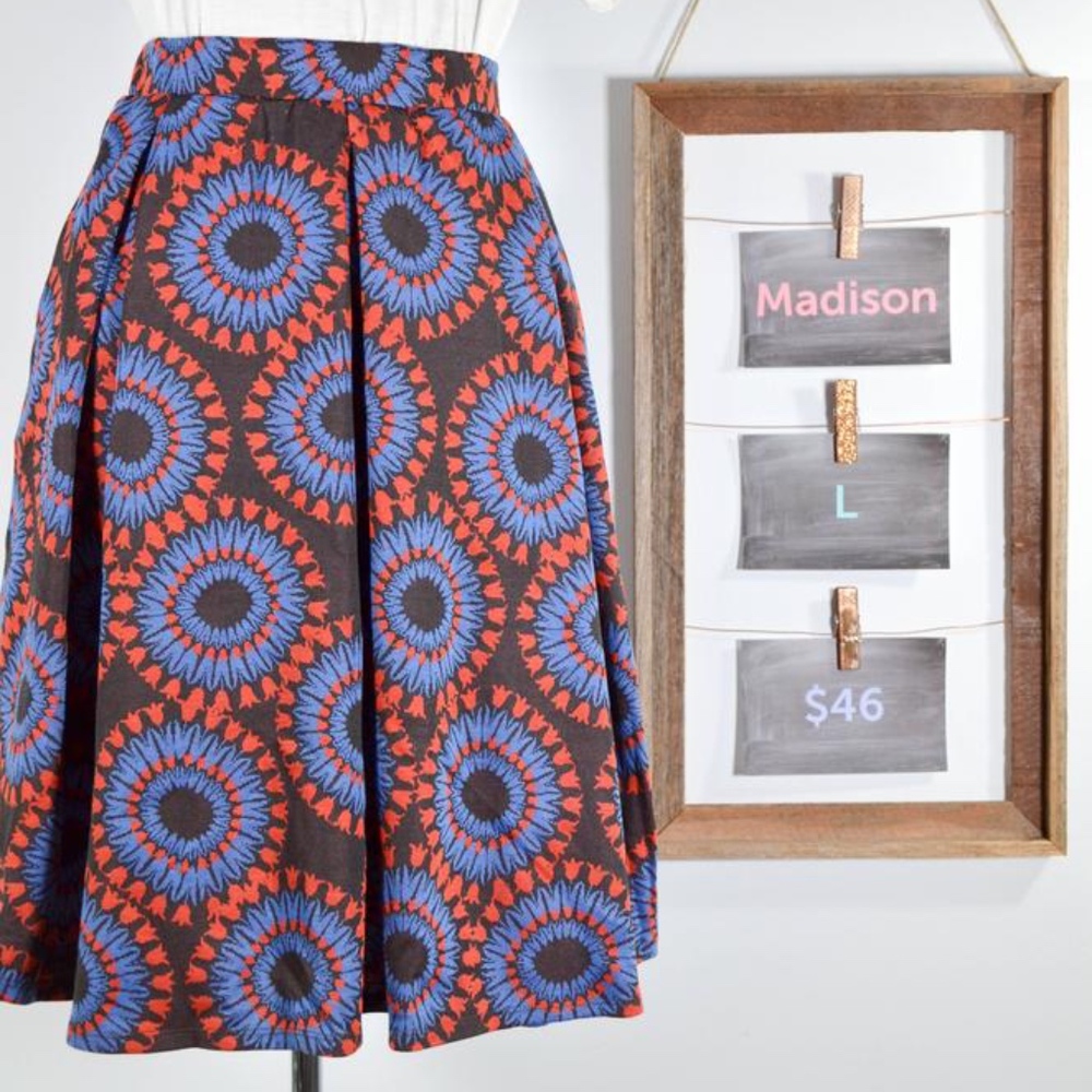 Jacquard LuLaRoe Madison Skirt